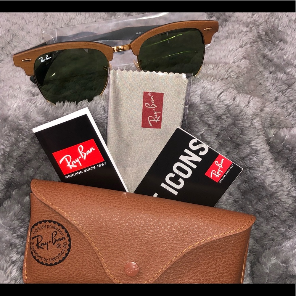 Wood grain rayban